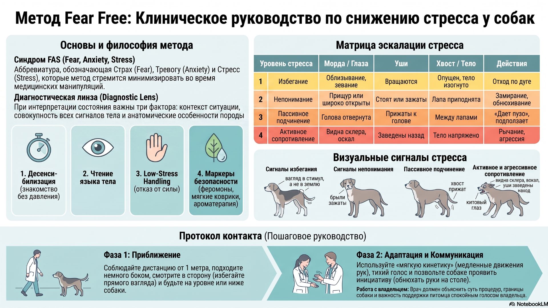 Почему собака «дает пузо» в клинике? Метод Fear Free: как понять язык тела и снизить стресс
