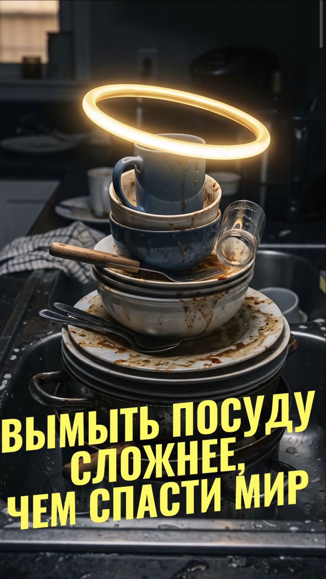 Вымыть посуду сложнее, чем спасти мир
