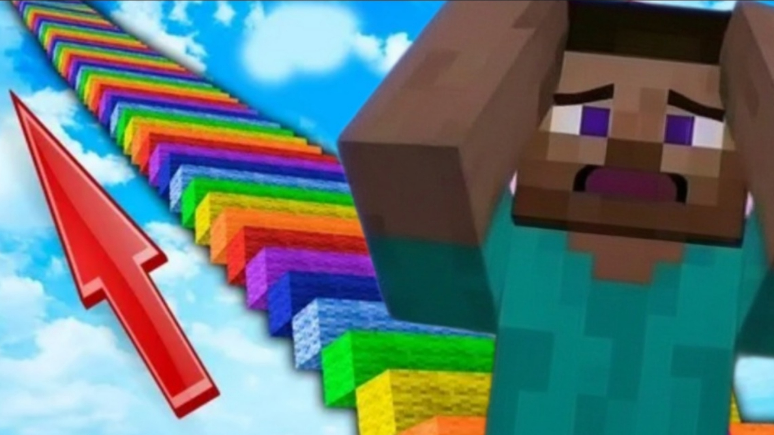 😱Куда ведёт эта РАДУЖНАЯ 🌈 ЛЕСТНИЦА В Майнкрафт?