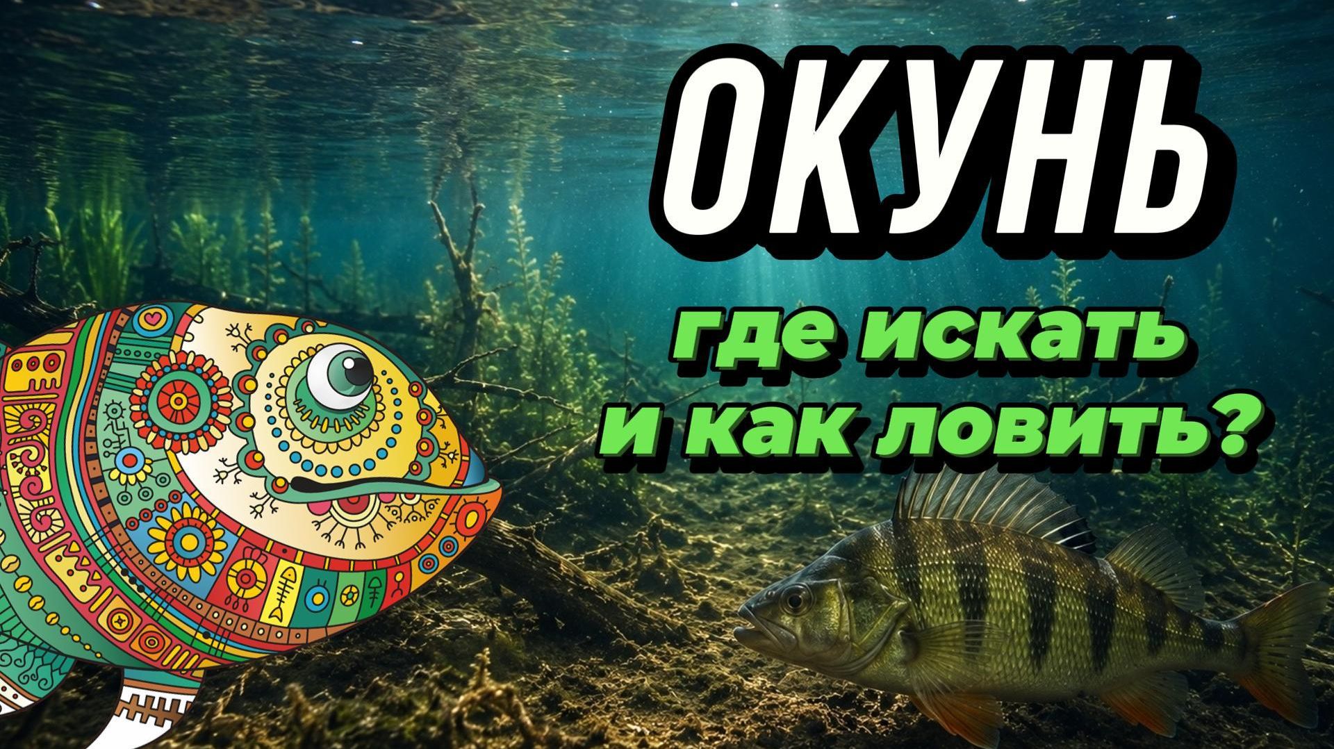 Где искать крупного окуня? Глубина, свалы и коряжник | Снасти и приманки ⭐️
