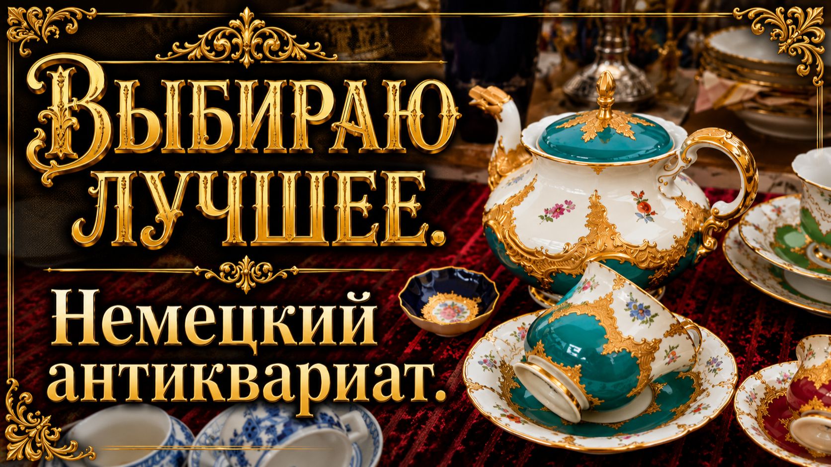 🔥 Германия. ПоХоД на барахолку! Антиквариат, винтаж, фарфор. В поисках клада! ⭐