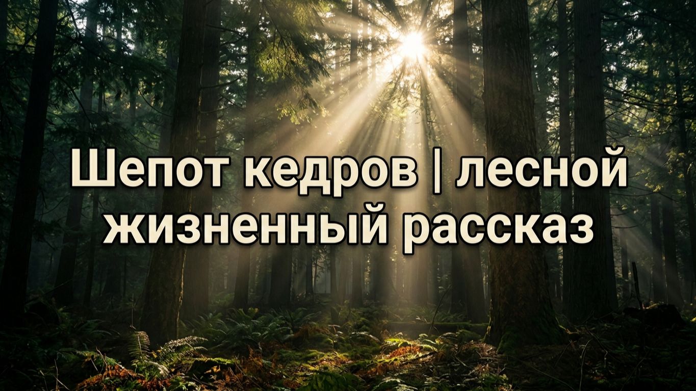 Шепот кедров  лесной жизненный рассказ | Аудио рассказы