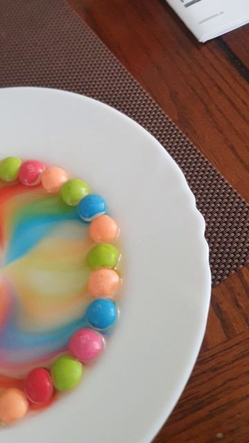 Skitles + H²o(вода) = радуга