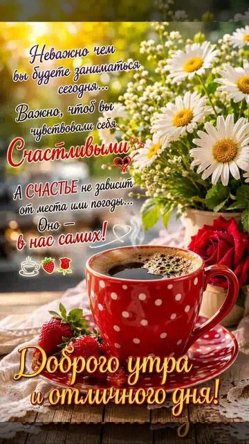 🔴 Доброе утро, хорошего денёчка!!! ☀️🍫☕