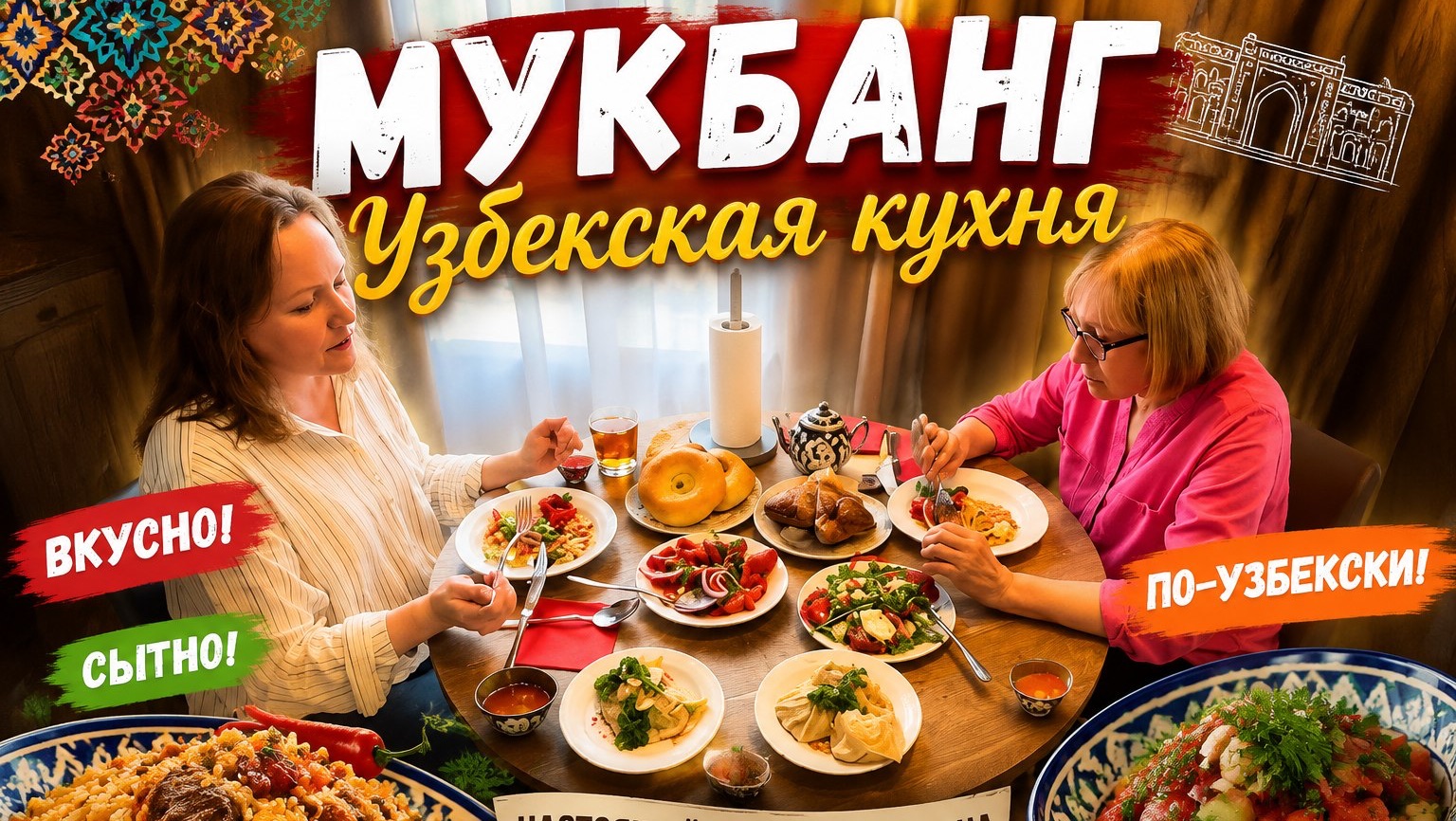 Мукбанг/Вкусный обед/Узбекская кухня