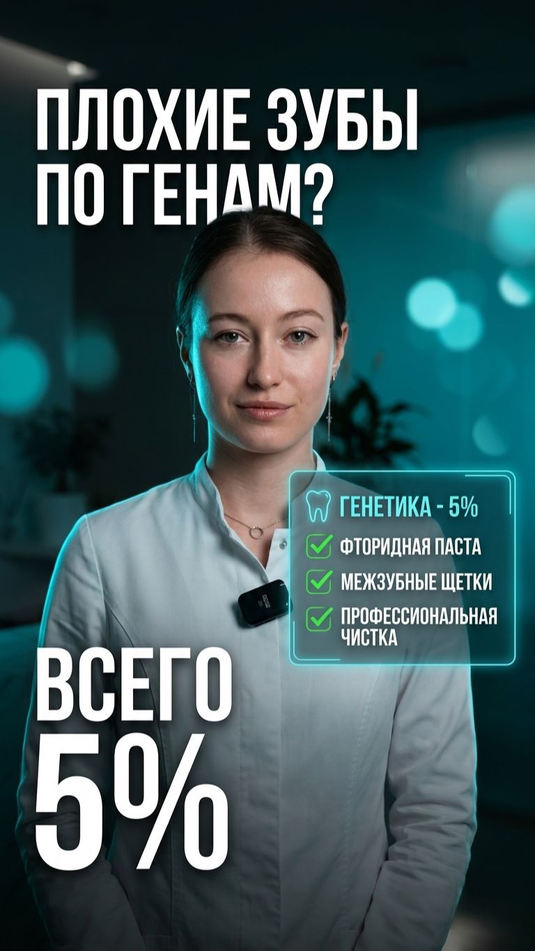 Генетика зубов — миф! 3 правила здоровых зубов без наследственности