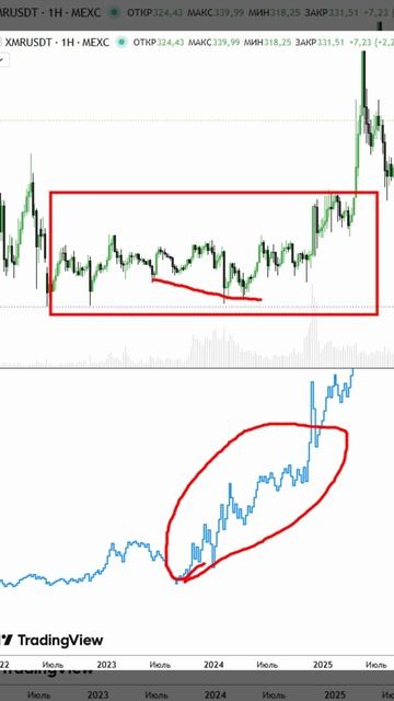 Памп XMR и индикатор