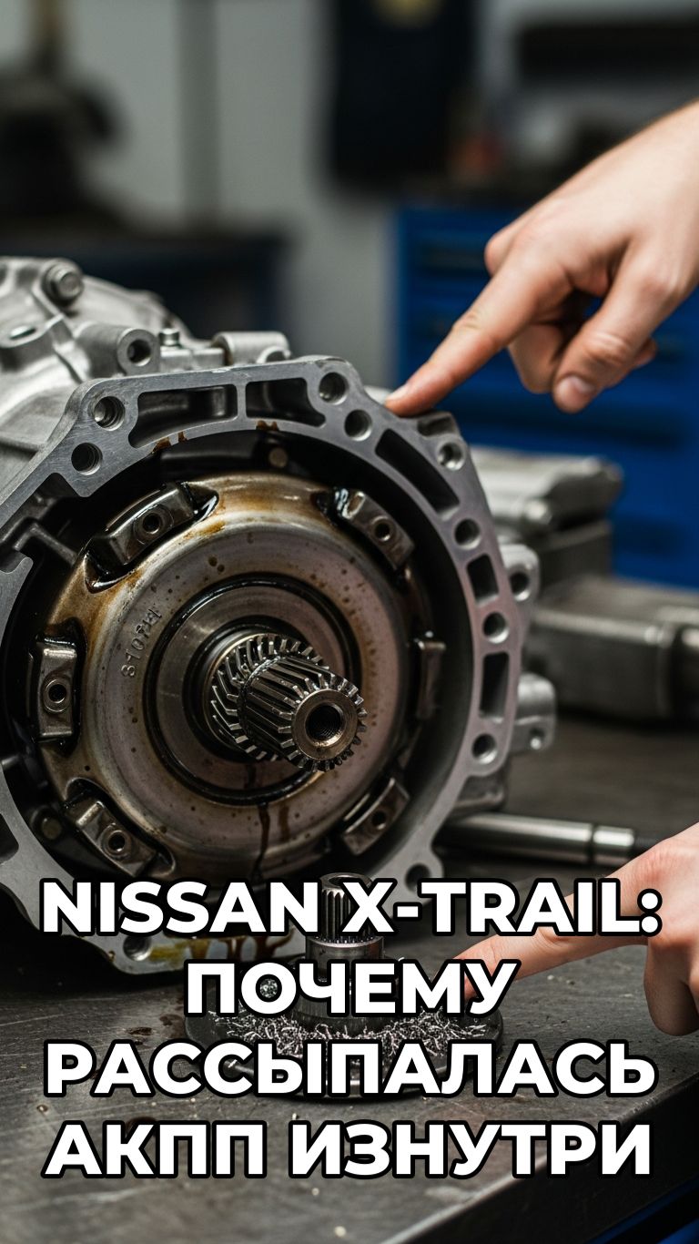 Nissan X-Trail: почему рассыпалась АКПП изнутри — разбор вариатора