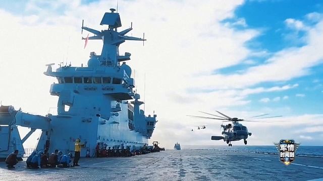 ⚓️Первый китайский универсальный десантный корабль «Хайнань» вновь вышел на учения