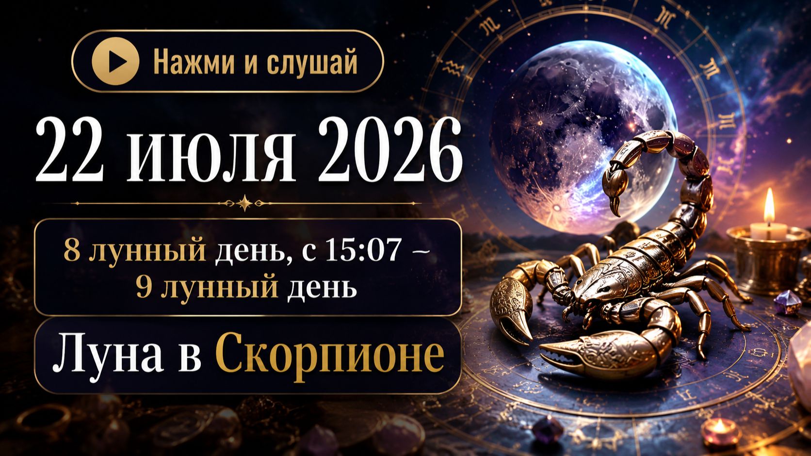 22 июля 2026 - гороскоп