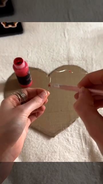облако серце из картона и ваты