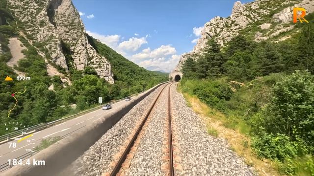 🚄 4К SmartTV ➤ 🌄 Марсель → Бриансон, Франция, июнь 2025 года! 🌄 Часть третья, 3/4