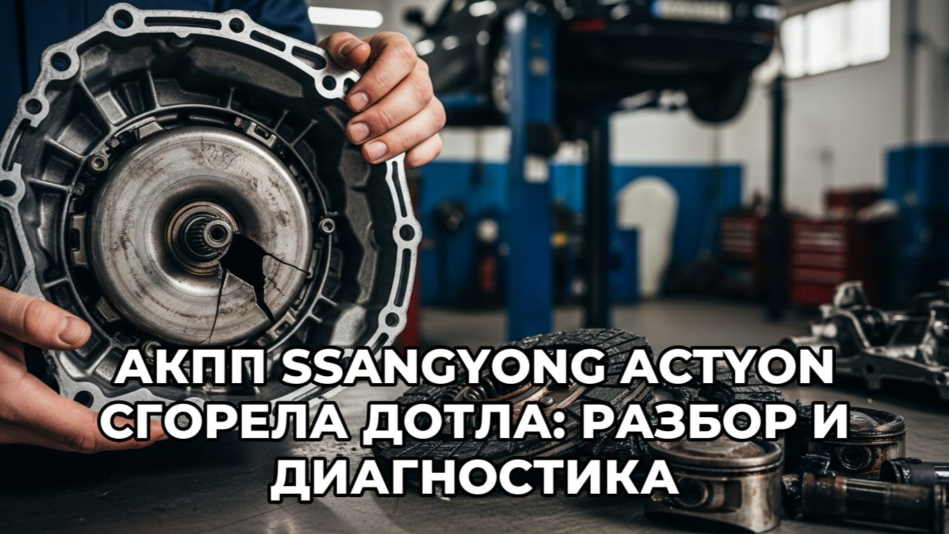 Ремонт АКПП SsangYong Actyon: разбор сгоревшей коробки и диагностика повреждений