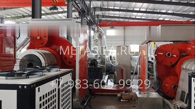 Линия для производства композитных труб со стальным каркасом, модель S350