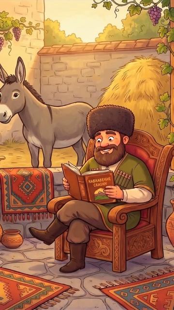 Кавказские сказки - Как Ходжа продавал своего осла
