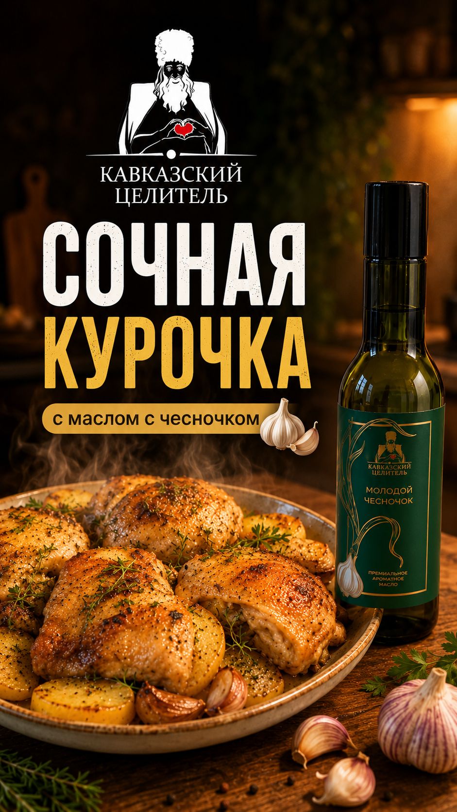 Иногда самое вкусное — самое простое: румяная курочка, картошка и домашний аромат на всю кухню.