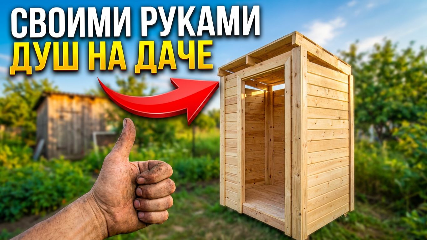 Продолжаю стройку душа на даче! Купил новый шуруповерт и размышляю о жизни.