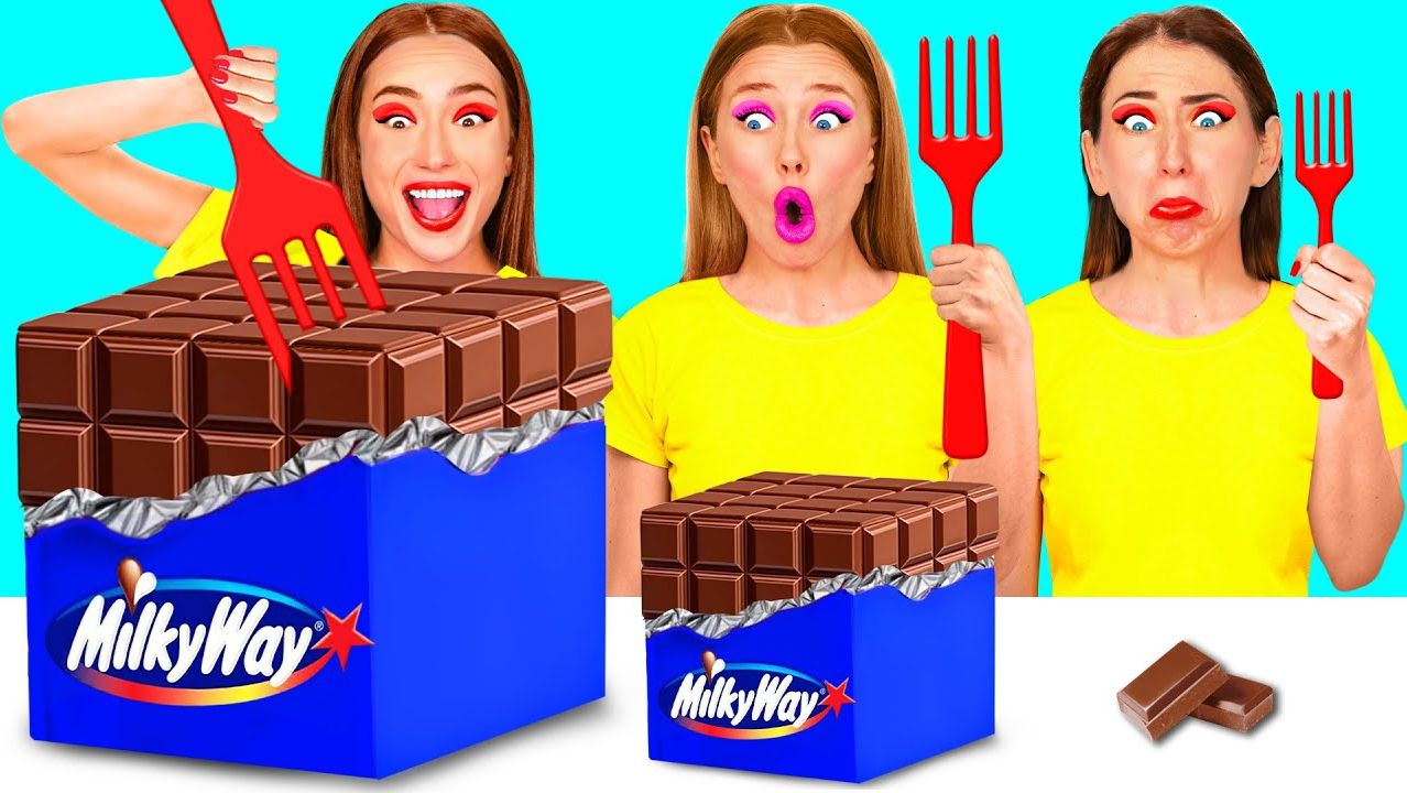 Большая, Средняя или Маленькая Тарелка Челлендж _ Вкусные Кухонные Рецепты