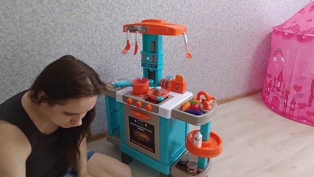 Подарок приехал очень рано... Распаковка. Кухня для девочек