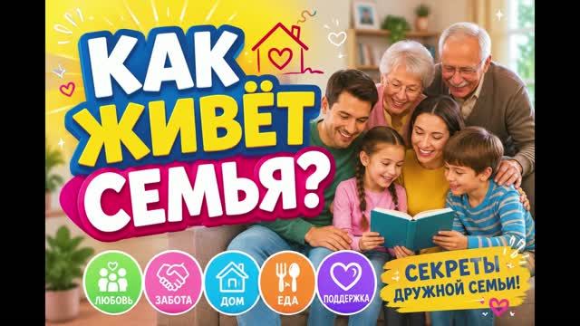 Как живёт семья? Познание мира, 1 класс