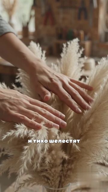 ASMR пампасной травы — эстетика, которая живёт дома годами