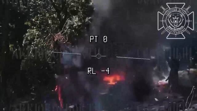Уничтожение украинского Т-72 в Харьковской области.