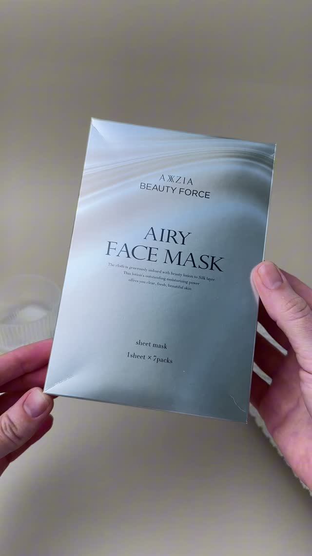 Маска на шелковой основе для комплексного ухода AXXZIA Beauty Force Airy Face Mask