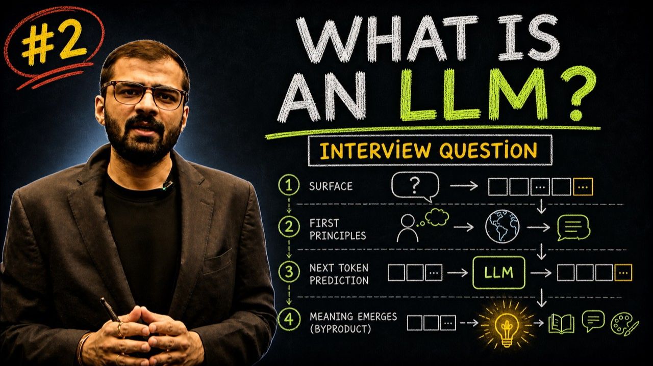 2) LLM Interview Series #2 What Exactly Is an LLM