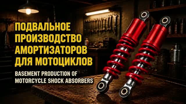 В азиатском подвале собирают мотоциклетные амортизаторы… ну а дальше это становится уже “брендом”