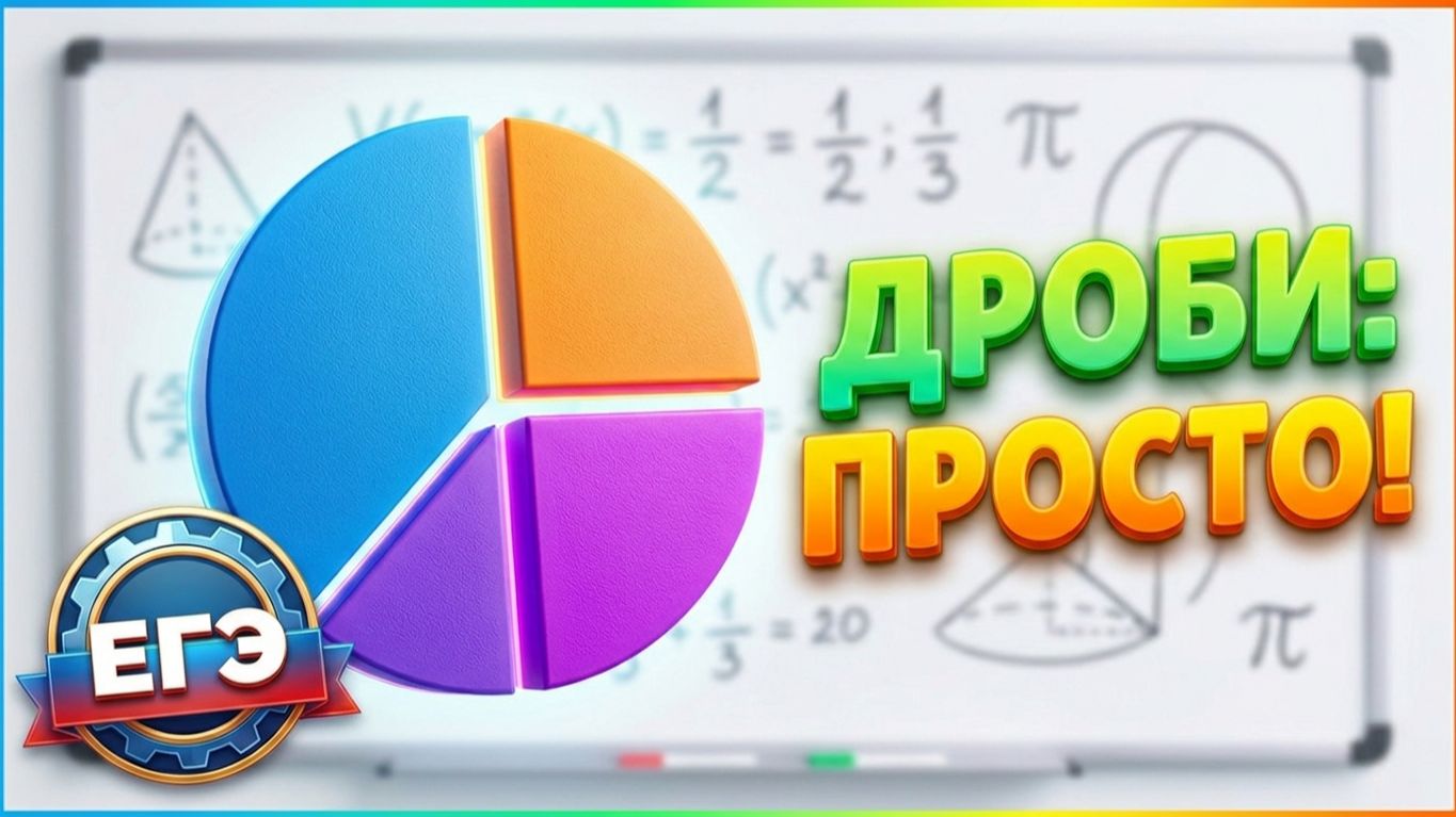 Обыкновенные дроби. Действия с обыкновенными дробями. Сокращение дробей. ЕГЭ по математике. Урок #3