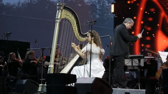 Международный фестиваль Ruskeala Symphony. Арфа на воде. Софья Кипрская.