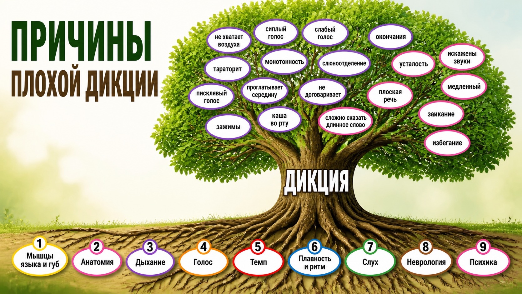 Причины плохой дикции