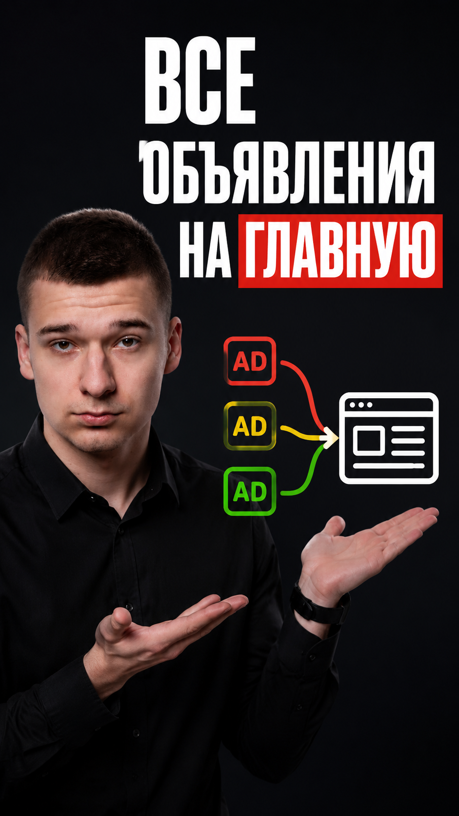 Все объявления ведут на главную - а сайт многостраничный