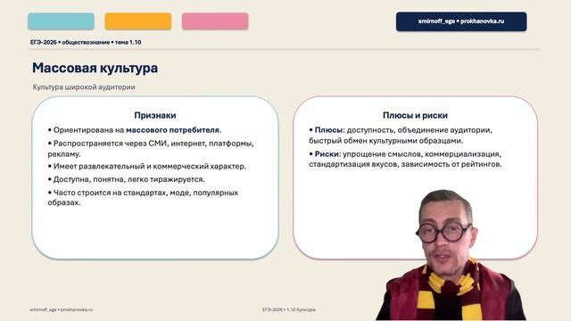 1.10 Духовная деятельность и культура