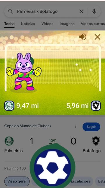 46 - Palmeiras x Botafogo - Partida 12 - Mini Cup Google Copa do Mundo de Clubes
