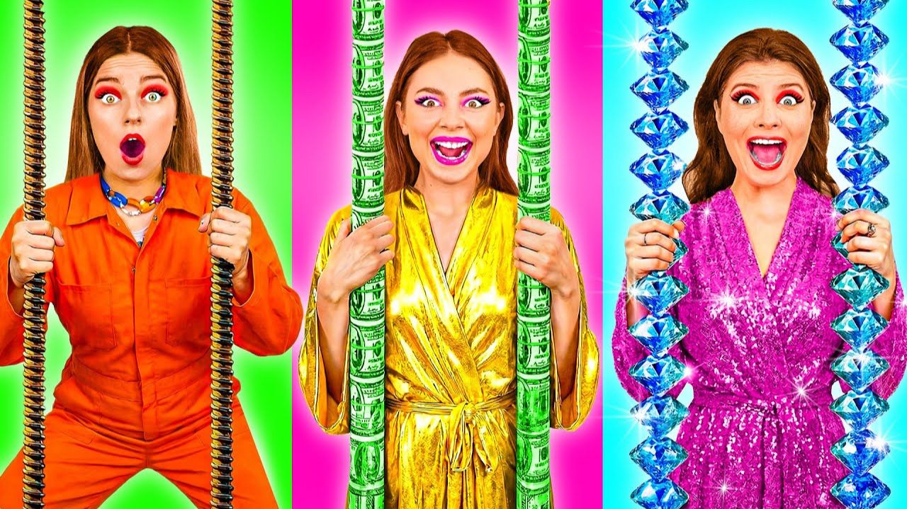Бедная vs Богатая vs Ультра богатая Девушка в Тюрьме