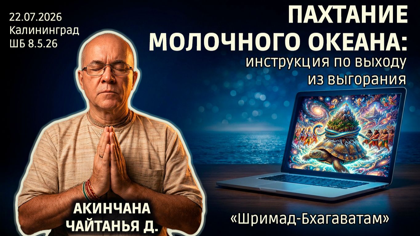 Пахтание Молочного океана: инструкция по выходу из выгорания. Акинчана Чайтанья. «Бхагаватам» 8.5.26