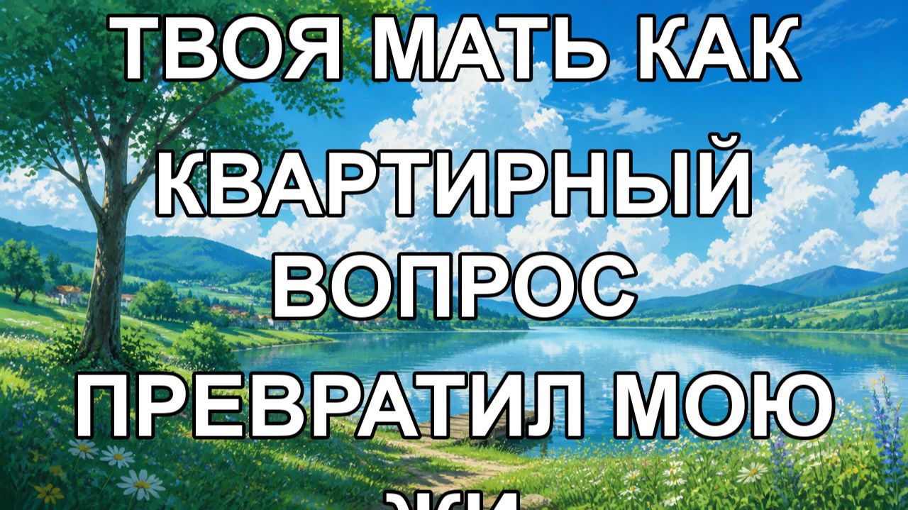 либо я либо твоя мать как квартирный вопрос превратил мою жи