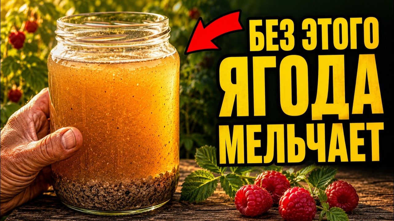 Малина в июле без ЭТОГО ягода мельчает, что бы вы ни делали