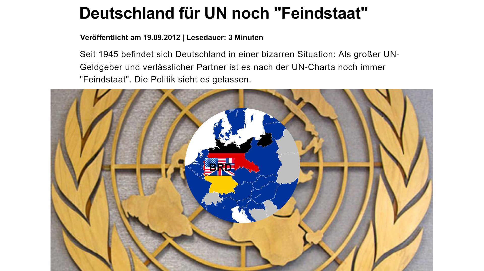 Nun ist der NATO-Krieg gegen Russland auch bei der UNO offiziell!