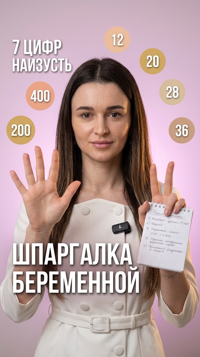 7 медицинских показателей для беременных 📊
