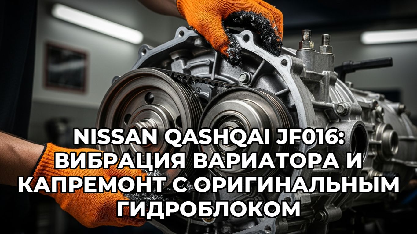 Nissan Qashqai: капремонт вариатора JF016 с вибрацией — стружка, гидроблок, обкатка