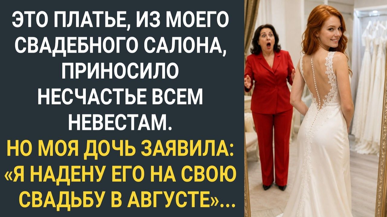 Все невесты в этом платье разводились. Но моя дочь решила надеть его на свою свадьбу...