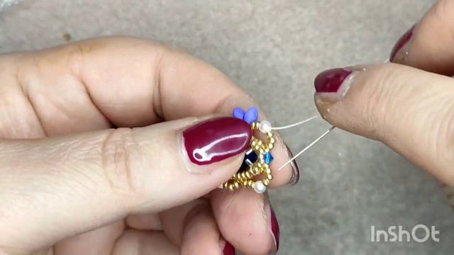 bracciale zaffiro tutorial #bracciale #seedbeads #superduo #perle