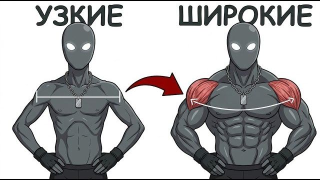 Как сделать плечи ШИРЕ (В зале и дома)