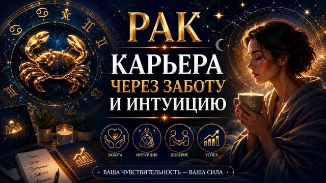 ♋ Рак — карьера через заботу и интуицию