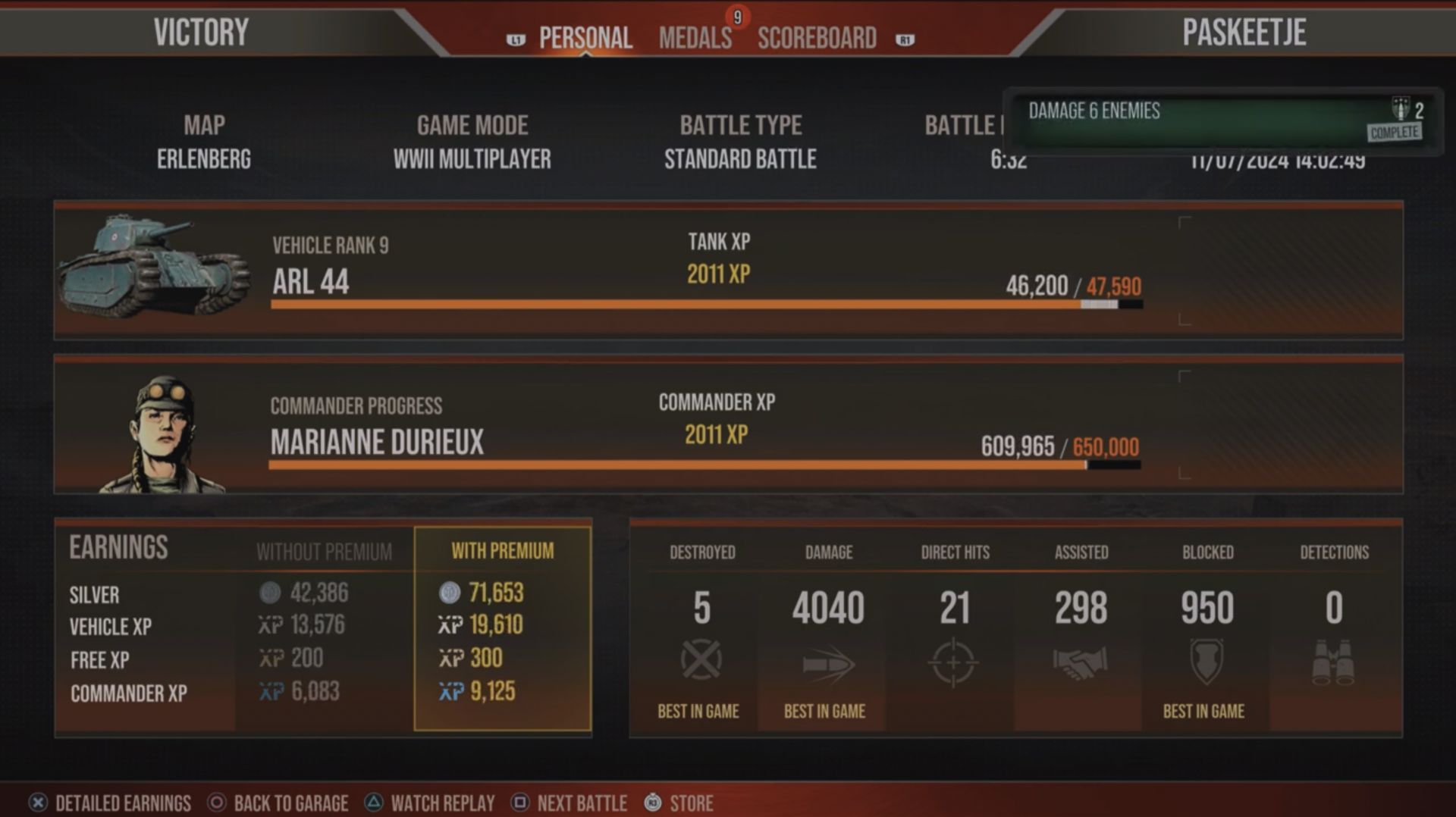 ARL 44 - 5 Kills, 4k direct damage | Мастер