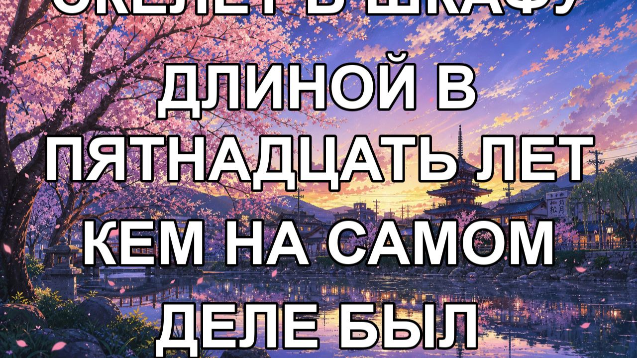 скелет в шкафу длиной в пятнадцать лет кем на самом деле был