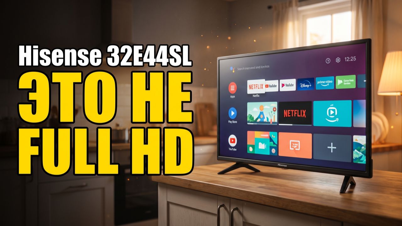 Телевизор Hisense 32E44SL: Это Не Full HD — Важно Знать