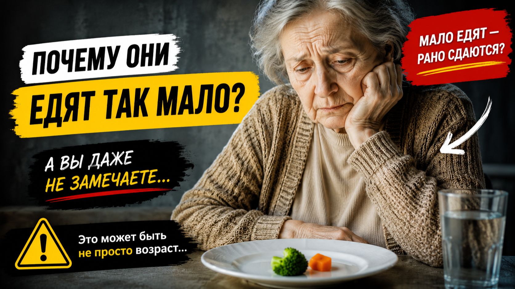 Пожилые малоежки: почему они так мало едят?